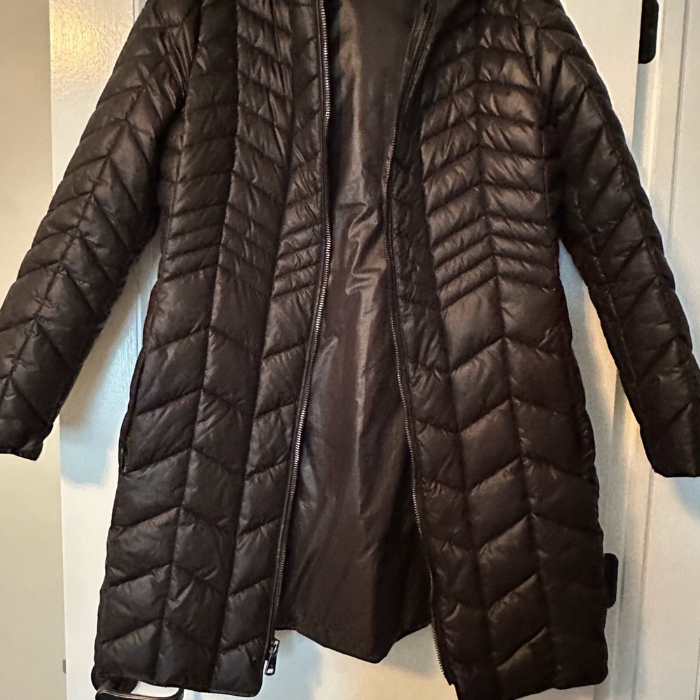 Kenneth Cole Women's Black Puffer Coat
